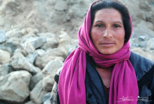 Arbeiterin im Steinbruch in Kathmandu