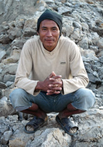 Arbeiter im Steinbruch in Kathmandu