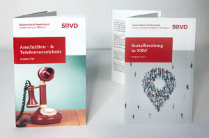 Leporello-Flyer und Booklet - Für SoVD NRW in Festanstellung