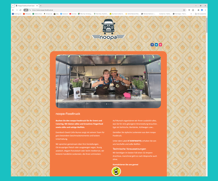 Noopa-Foodtruck Website