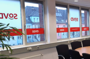 Fensterbeschriftung - Für SoVD NRW in Festanstellung